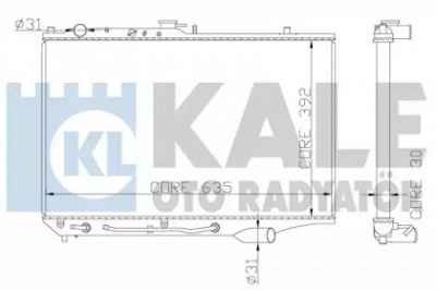 KALE OTO RADYATOR 342005 -  Радиатор, охлаждение двигателя